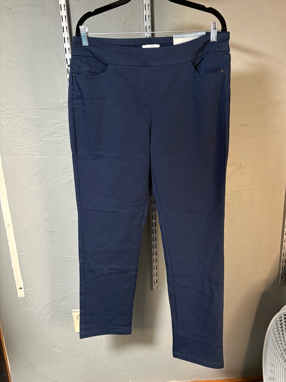 Liz Claiborne Dark Blue Straight-Leg Pants